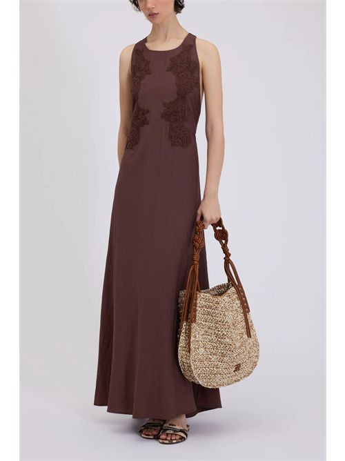 Long dress with embroidery ERMANNO FIRENZE | D48EQ058ES7MFB2400725